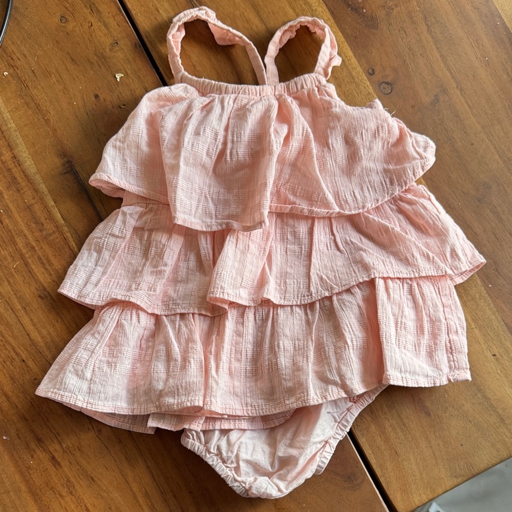 Janie and Jack Pink Ruffled dress